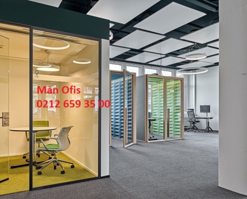bölme duvar sistemleri modern ofis